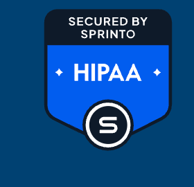 HIPAA secured by Sprinto